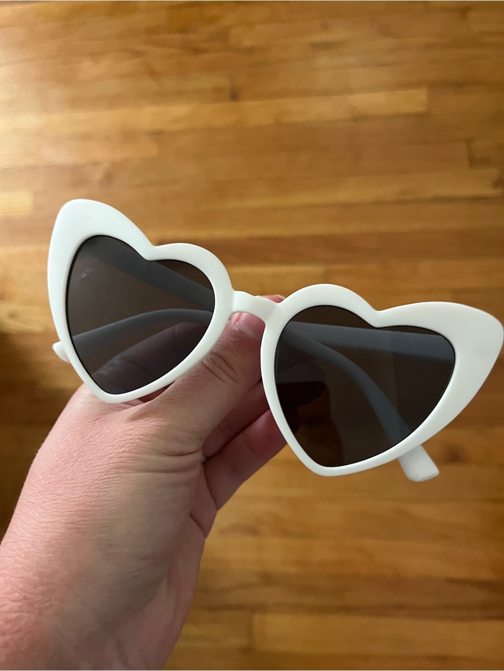 FREE WITH PURCHASE white hearts sunglasses bridal party wedding bachelorette